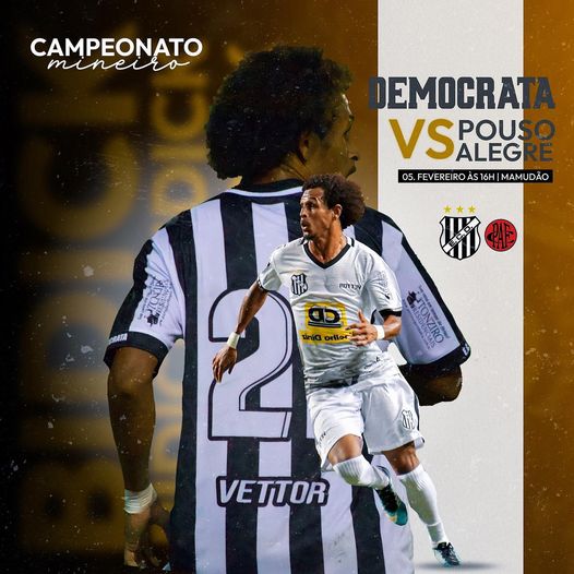 Mantenense Matheus Bidick faz o gol na primeira vitória do Democrata-GV no Campeonato Mineiro 2022