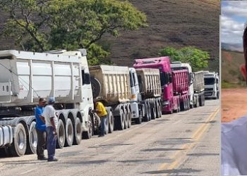 Prefeito vislumbra o futuro e traz de Ipatinga cerca de 170 carretas (5,5 mil toneladas) de siderbrita para cascalhar estradas vicinais em Itabirinha