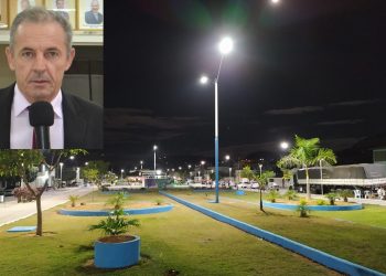 Vereador Hudson Said pede “iluminação adequada”  na Praça Edith Trindade no bairro Vila Nova em Mantena 