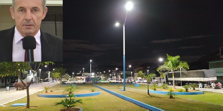 Vereador Hudson Said pede “iluminação adequada”  na Praça Edith Trindade no bairro Vila Nova em Mantena 