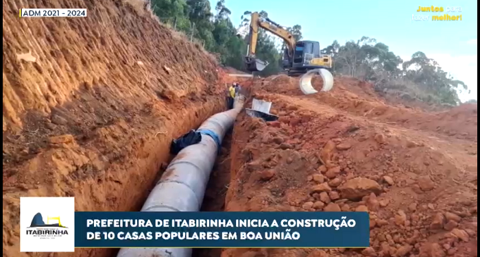 Prefeito Dr. Lucas fala sobre o compromisso  com o dinheiro público e com a gestão , começa a construção de 10 casas populares em Boa União de Itabirinha 