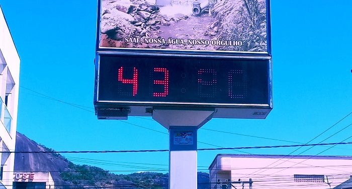 Sábado, (29),  de  43ºC, bairro Esplanada  sem energia e bairro  Boa Esperança mais uma vez sem água  em Mantena 