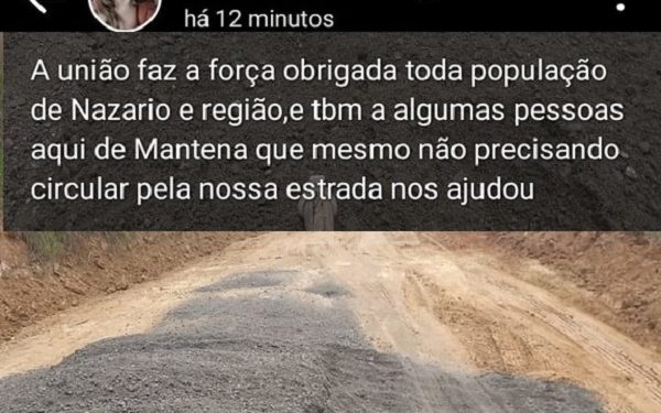 Veja a que ponto chegamos? Comerciante pagou  para limpar beirada de rio  e moradores  fazem vaquinha para cuidar de  estrada do interior de Mantena 