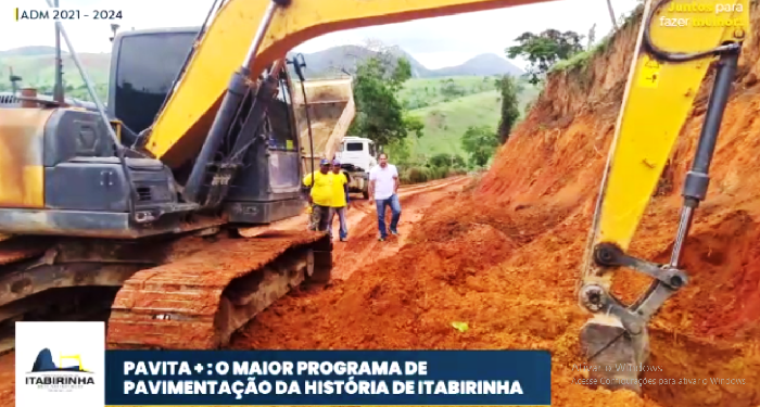 Prefeitura  confirma  continuação do   PAVITA +  O  maior programa de pavimentação da história de Itabirinha