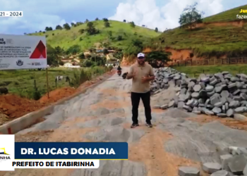 Quase 20 mil mts: Prefeito de Itabirinha apresenta novo trecho de pavimentação entre Nova União e Boa União, uma obra histórica que vai ficar marcada para comunidade dessa região