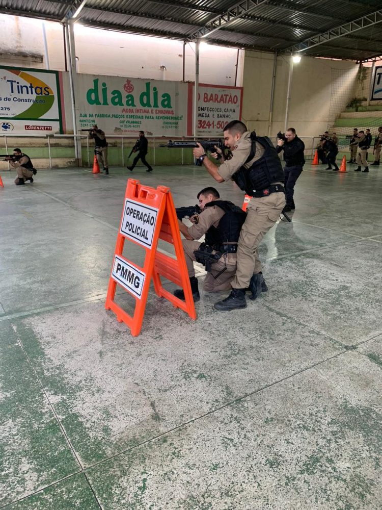Polícia Militar realiza  em Mantena  treinamento  em incidentes decorrentes de ataques a instituições financeiras 