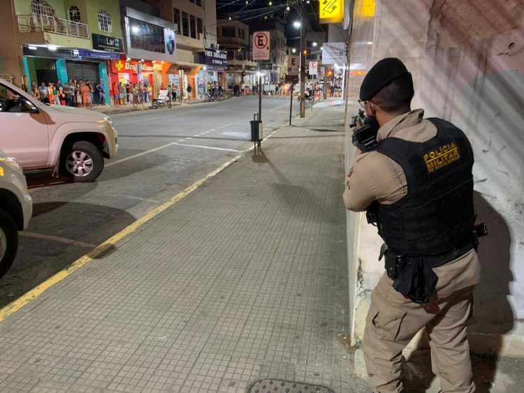 Polícia Militar realiza  em Mantena  treinamento  em incidentes decorrentes de ataques a instituições financeiras 