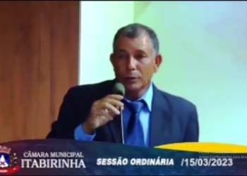 Na Tribuna: Vereador se dispõe a doar  gasolina para quem quiser colocar fogo em um bueiro construído pela administração em Itabirinha 