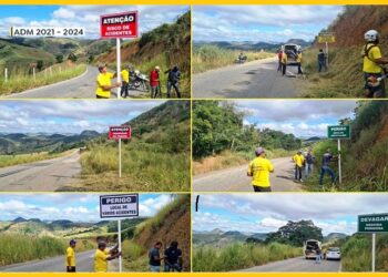 Prefeitura instala “Placas de Advertência” na Serra do Rio Preto em Itabirinha