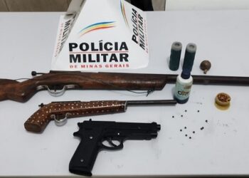 Polícia Militar prende  homem que expôs arma de fogo pelas Redes Sociais   relatando  “Que  sairia para rua e  que iria  matar alguém” em Nova Belém