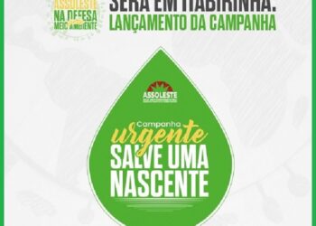 Prefeitura de Itabirinha convida para o Lançamento da Campanha da ASSOLESTE “Urgente!!! Salve uma Nascente” nesta terça-feira, (27), no Centro de Eventos