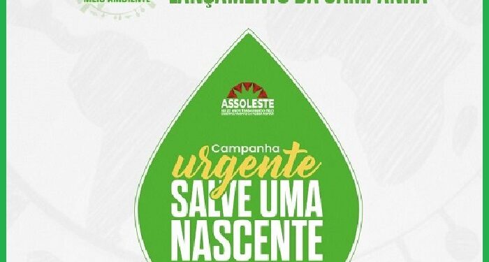 Prefeitura de Itabirinha convida para o Lançamento da Campanha da ASSOLESTE “Urgente!!! Salve uma Nascente” nesta terça-feira, (27), no Centro de Eventos