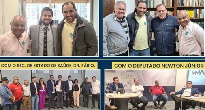 Ampliando relacionamentos Prefeito Dr. Lucas Donadia de Itabirinha esteve com deputados e Secretário Estadual de Saúde nesta sexta, (23), em Belo Horizonte