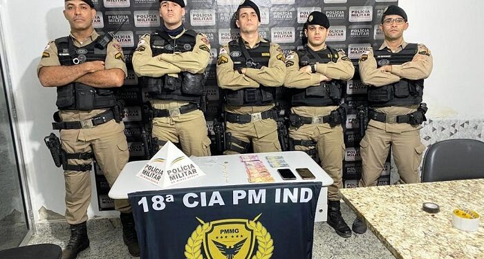 Polícia Militar da 18ª Cia. PM Independente prende autor de tráfico e corrupção de menores em Mantena 