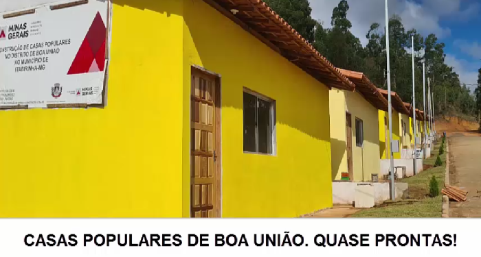 Itabirinha [Não Para!] Casas populares de Boa União  quase prontas e Ginásio Poliesportivo do Córrego  Ipanema em fase de acabamento …