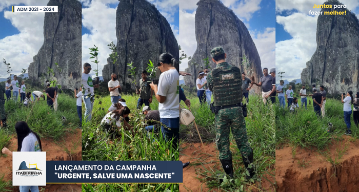 Veja como foi o Lançamento da Campanha  da ASSOLESTE “Urgente,  Salve uma Nascente” nesta terça, (27),  em Itabirinha  