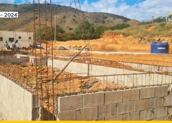Obra de UTC – Unidade de Tratamento e Compostagem  segue de “vento em popa” em Itabirinha 
