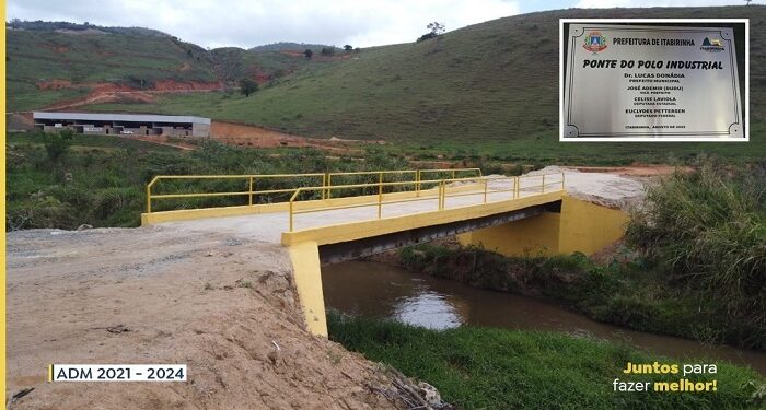 Prefeitura conclui as obras da  Ponte do Polo Indústrial em Itabirinha