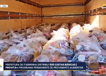Prefeitura de Itabirinha distribui 500 cestas básicas pelo PROVITA+: Programa Permanente de provimento alimentar 