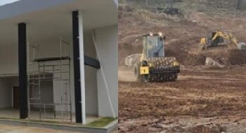Prefeitura prepara terreno para futuras instalações do novo Hospital e retomou acabamento do Centro de Reabilitação em Itabirinha
