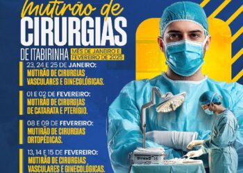 Veja as datas para agendamentos do Mutirão de Cirurgias nos meses de janeiro e fevereiro em Itabirinha 