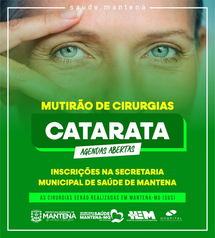 Parceria entre Prefeitura Municipal (via Secretaria de Saúde)  e Hospitais na realização de  Mutirão de Cirurgias apontam um novo tempo em  Mantena 
