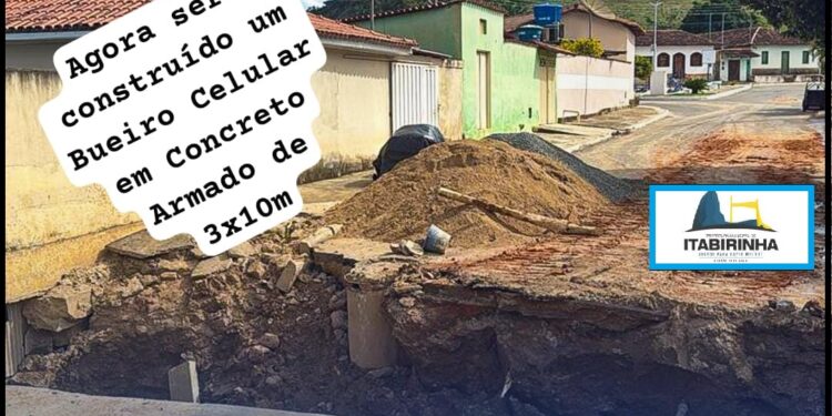 Prefeitura inicia a reconstrução de bueiro destruído pelas chuvas na Rua 1º de Maio , em Boa União de Itabirinha