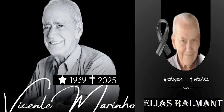 Morre ex-prefeito Vicente de Paula Marinho e empresário Elias Eliseu Balmant, sábado, (24),  de tristeza e luto em Mantena