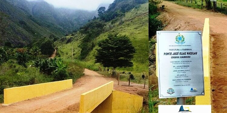 Prefeitura  entrega mais uma ponte de concreto armado no Córrego Sumidouro em Itabirinha 