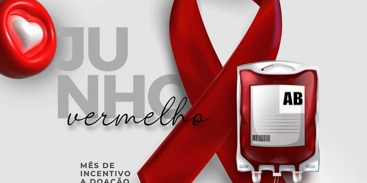 Junho Vermelho: sua doação de sangue pode salvar vidas; Uma campanha: Secretaria Municipal de Saúde de Mantena