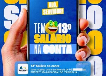 Prefeitura deposita primeira parcela do 13º na conta dos servidores municipais  de Itabirinha