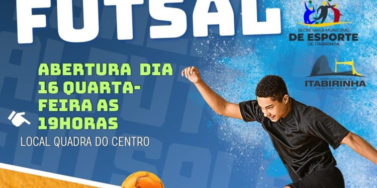 A bola vai rolar na Copa Itabirinha de Futsal! Não fique de fora!