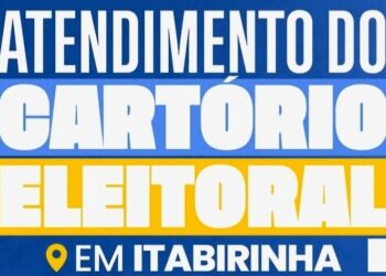 Atenção! Atendimento do Cartório Eleitoral em Itabirinha; Dias, 19,20,21 de Agosto!
