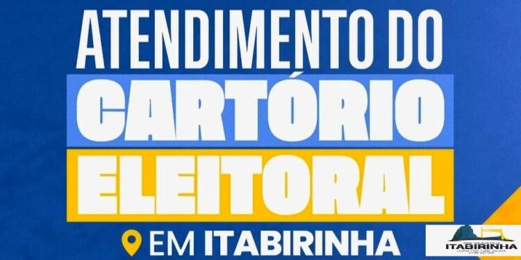 Atenção! Atendimento do Cartório Eleitoral em Itabirinha; Dias, 19,20,21 de Agosto!