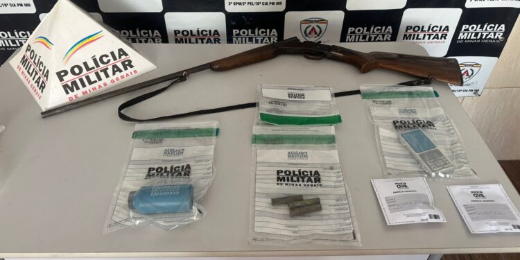 Operação Conjunta resulta em prisão e apreensão de drogas e arma de fogo em Nova Belém