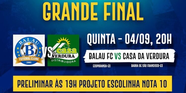 Balau x Casa da Verdura fazem a grande decisão do futsal regional nesta quinta-feira, (04), em Mantena