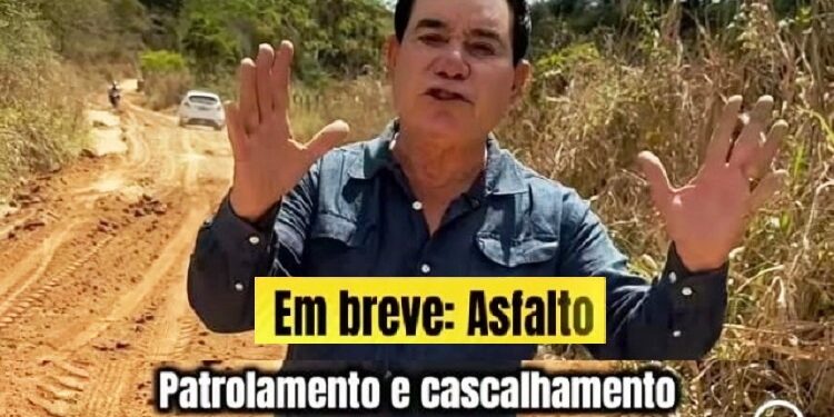 Prefeito Gentil anuncia  “asfalto para 2026” na estrada que leva ao Distrito de Nazário de Mantena