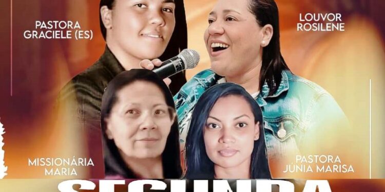 Pastora Graciele (ES) e Levita Rosilene na  Segunda, (22), da Libertação na Igreja Incendiando as Nações em Mantena