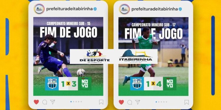 Novo Esporte (Sub15 e Sub17) vencem Essube de Uberlândia e confirmam  a esperança de acesso para Itabirinha