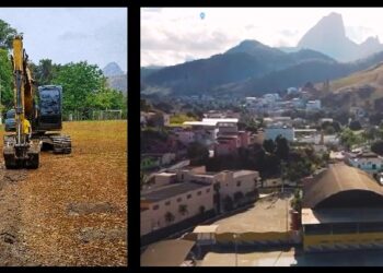 Novo alambrado no campo do Patrimônio Velho;  Cobertura em  todo espaço do Centro de Eventos  em Itabirinha