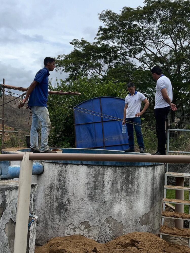 Qualidade: SAAE realiza manutenção do filtro da Estação de Tratamento no Distrito de Nazário de Mantena 