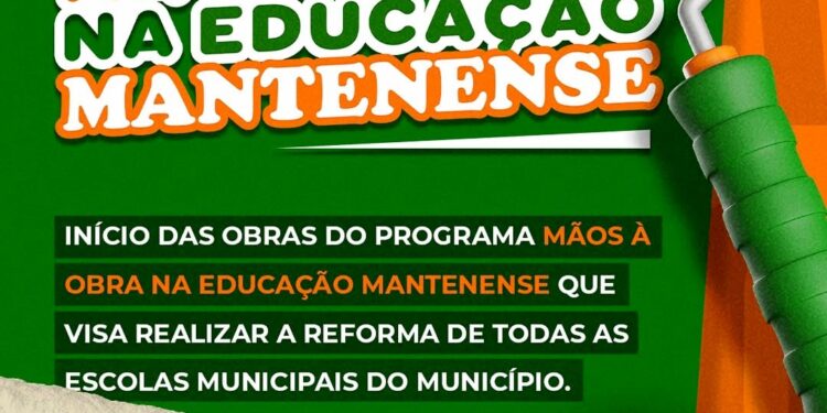 Prefeito Gentil confirma maior programa de reforma e revitalização das escolas municipais de todos os tempos em Mantena