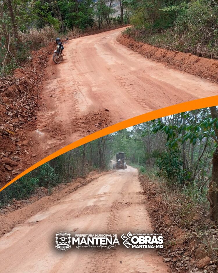 Prefeitura de Mantena patrola e  cascalha estradas que ligam Limeira X Itabirinha; e Limeira X Nova Belém