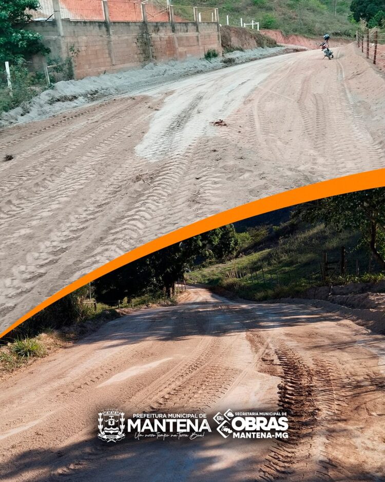 Prefeitura de Mantena patrola e  cascalha estradas que ligam Limeira X Itabirinha; e Limeira X Nova Belém