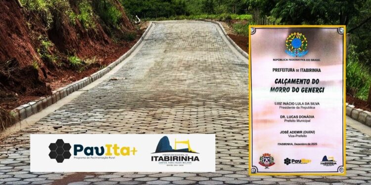 Prefeitura de Itabirinha entrega pavimentação de trecho no Córrego Panorama e segue valorizando homem do campo com o programa PAVITA+