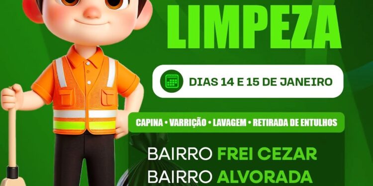O Resgate da Dignidade: Prefeitura inicia grande mutirão de limpeza nos bairros Frei Cesar, Alvorada, São Silvano e Vila Nova em Mantena