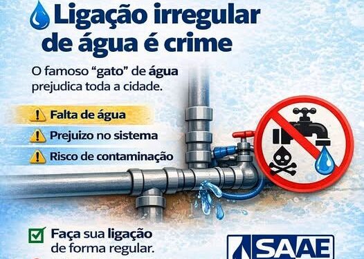 CRIME E PREJUÍZO: SAAE de Mantena intensifica combate aos “gatos” na rede de abastecimento