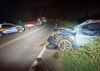 Idosa morre e duas pessoas ficam feridas em acidente na BR-259 em Resplendor