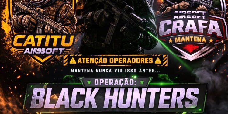 🌙 OPERAÇÃO BLACK HUNTERS: Mantena se prepara para o primeiro game noturno de Airsoft de sua história