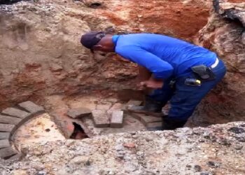 SAAE finaliza substituição de rede de esgoto na Rua Cândido Ilhéus após danos causados pelas chuvas